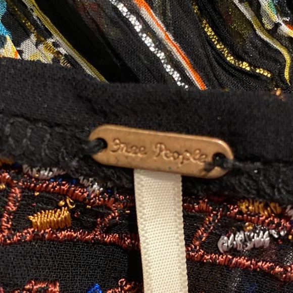 Free People Dance Magic Embroidered Tunic Dress Multicolor 16781 - Picture 10 of 12